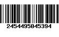 Código de Barras 2454495045394