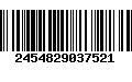 Código de Barras 2454829037521