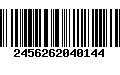 Código de Barras 2456262040144