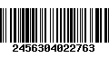 Código de Barras 2456304022763