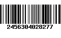 Código de Barras 2456304028277