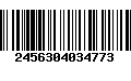 Código de Barras 2456304034773