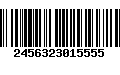 Código de Barras 2456323015555