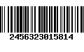 Código de Barras 2456323015814