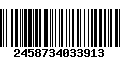 Código de Barras 2458734033913