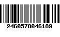 Código de Barras 2460578046189