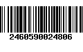 Código de Barras 2460590024806