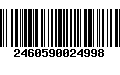 Código de Barras 2460590024998