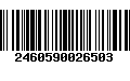 Código de Barras 2460590026503