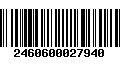 Código de Barras 2460600027940