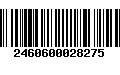 Código de Barras 2460600028275