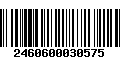 Código de Barras 2460600030575