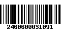 Código de Barras 2460600031091