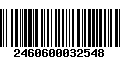 Código de Barras 2460600032548