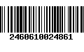 Código de Barras 2460610024861