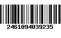 Código de Barras 2461094039235