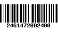 Código de Barras 2461472002400