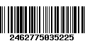 Código de Barras 2462775035225