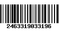 Código de Barras 2463319033196