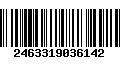 Código de Barras 2463319036142