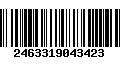 Código de Barras 2463319043423
