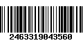 Código de Barras 2463319043560