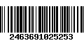 Código de Barras 2463691025253