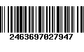 Código de Barras 2463697027947