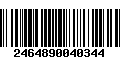 Código de Barras 2464890040344