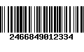 Código de Barras 2466849012334