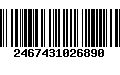 Código de Barras 2467431026890