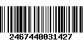 Código de Barras 2467440031427