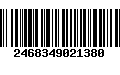 Código de Barras 2468349021380