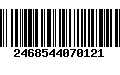 Código de Barras 2468544070121