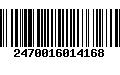 Código de Barras 2470016014168