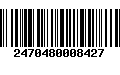 Código de Barras 2470480008427