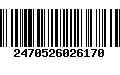 Código de Barras 2470526026170