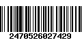 Código de Barras 2470526027429