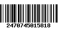 Código de Barras 2470745015818