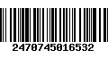 Código de Barras 2470745016532