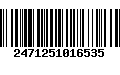 Código de Barras 2471251016535