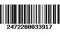 Código de Barras 2472200033917