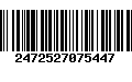 Código de Barras 2472527075447