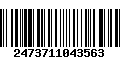 Código de Barras 2473711043563