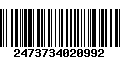 Código de Barras 2473734020992