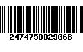 Código de Barras 2474750029068