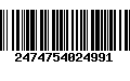 Código de Barras 2474754024991