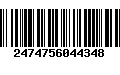 Código de Barras 2474756044348