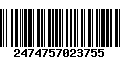 Código de Barras 2474757023755