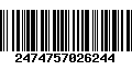 Código de Barras 2474757026244